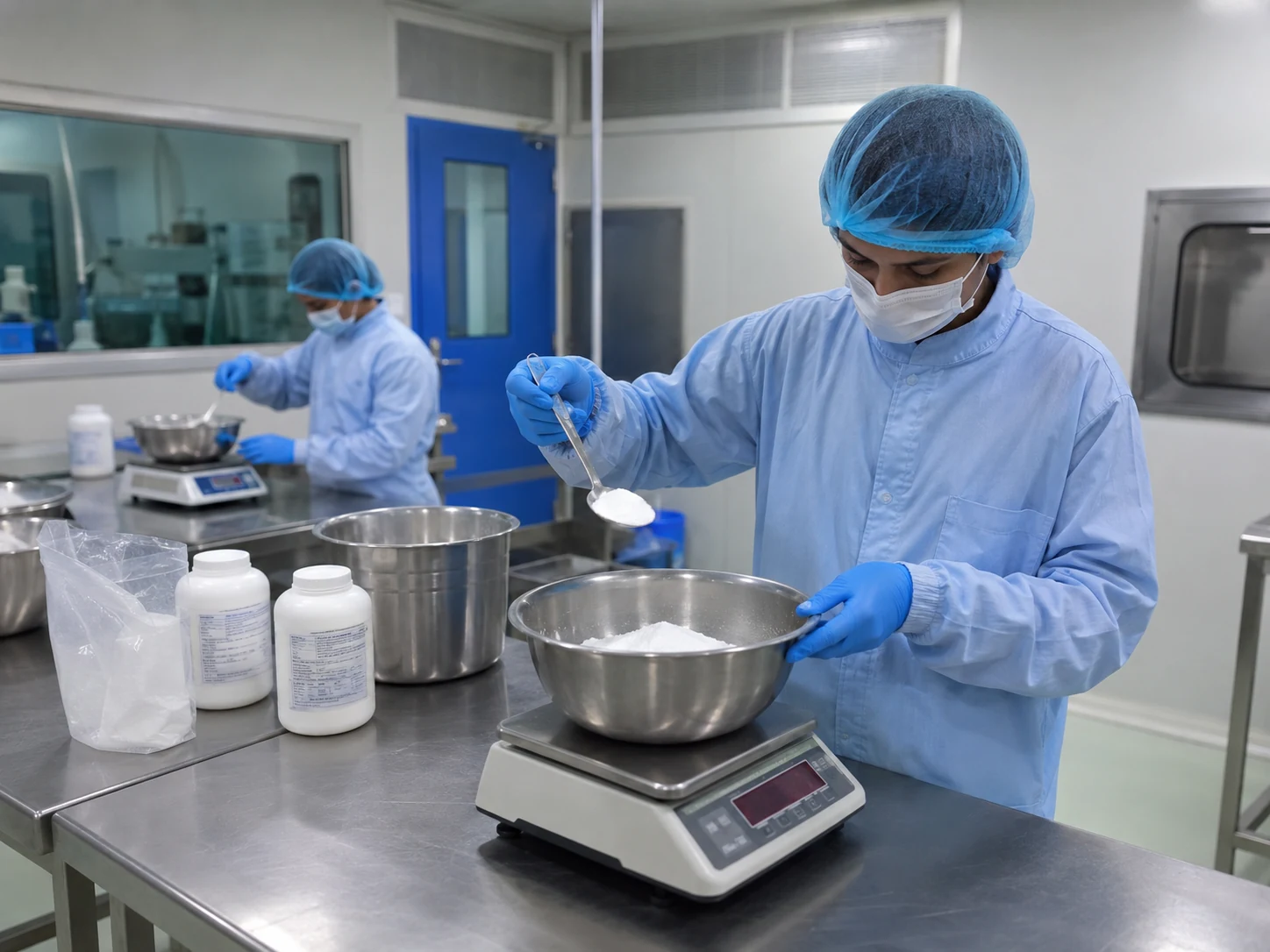 Ingredients weighed for oral film formulation