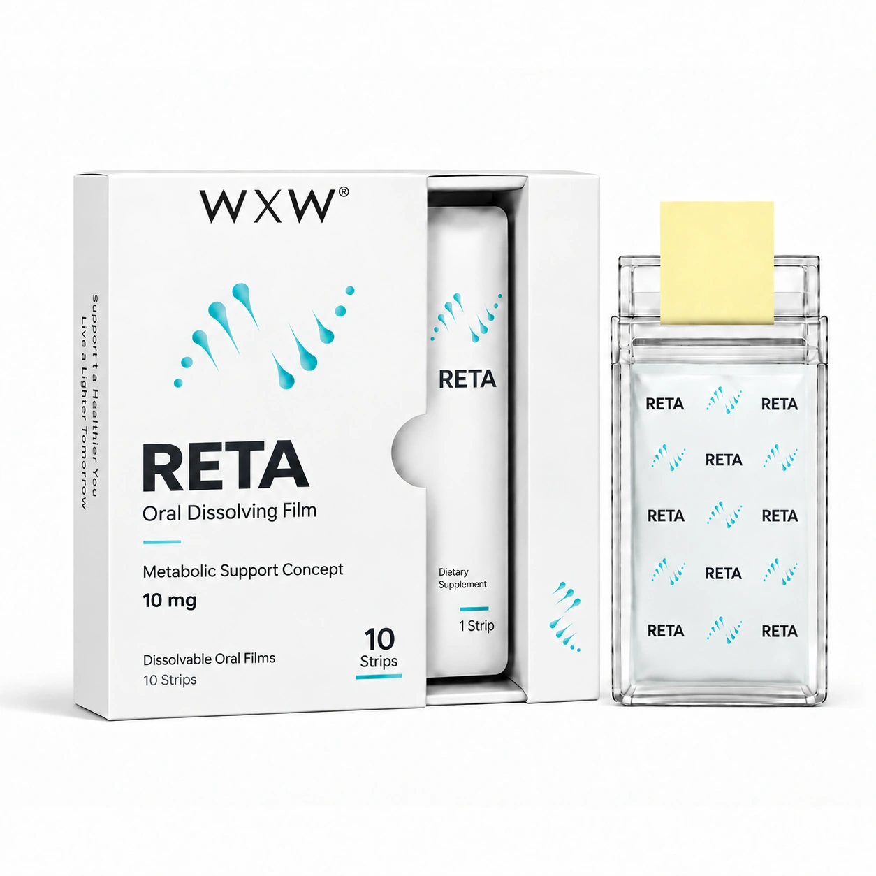 RETA 10 mg oral dissolving film concept